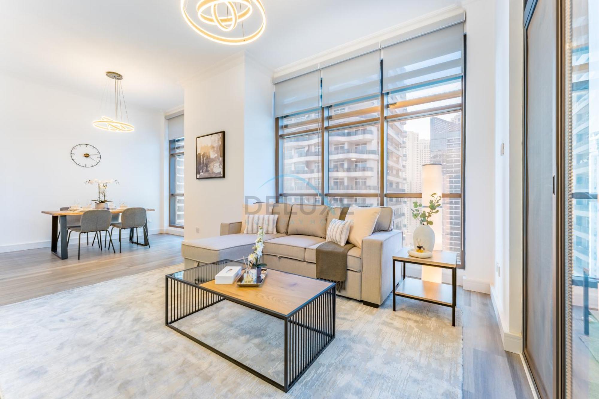 Terrace And Marina Views 1br Near Jbr, Ain And Major Landmarks, Zumurud, Duabi Marina By Deluxe Homes *