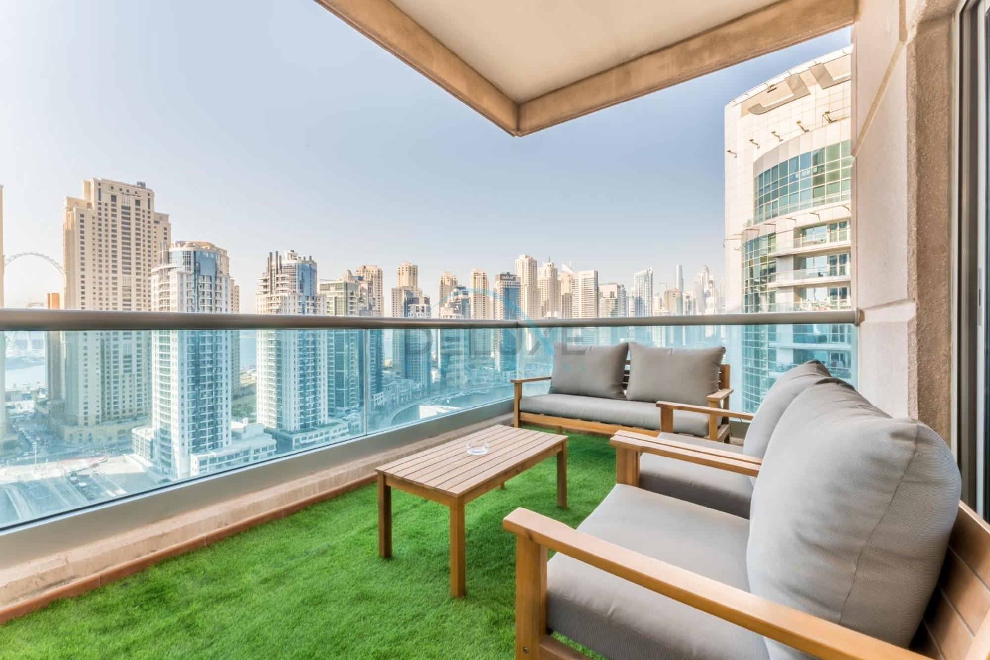 Terrace And Marina Views 1br Near Jbr, Ain And Major Landmarks, Zumurud, Duabi Marina By Deluxe Homes Dubai