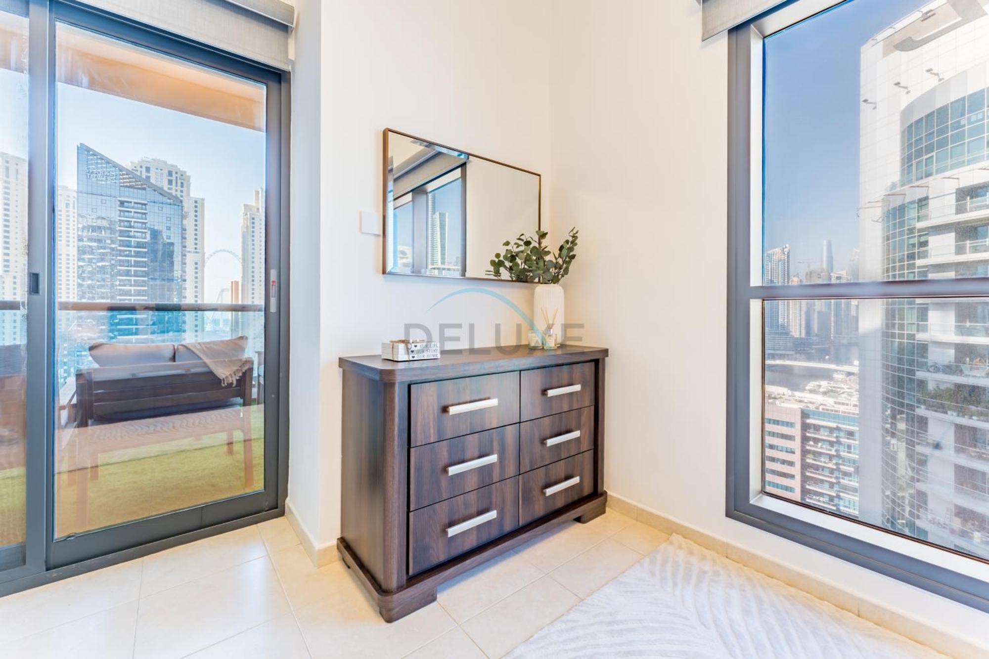 Apartment Terrace And Marina Views 1br Near Jbr, Ain And Major Landmarks, Zumurud, Duabi Marina By Deluxe Homes